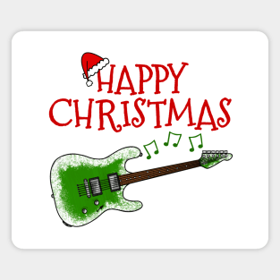 Christmas Electric Guitar Teacher Guitarist Xmas 2022 Magnet